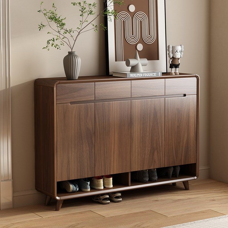 全实木鞋柜入户门口家用室内新中式2024新款爆款大容量客厅储物柜,住宅家具,鞋柜,淘宝优惠券,粉丝福利购,淘宝优惠卷