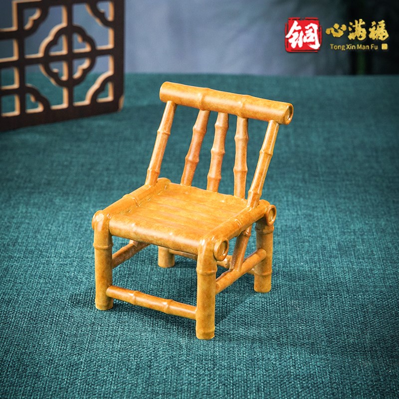 黄铜摆件《稳赢》铜工艺品 家居桌面装饰 送老师 送领导 节日礼物