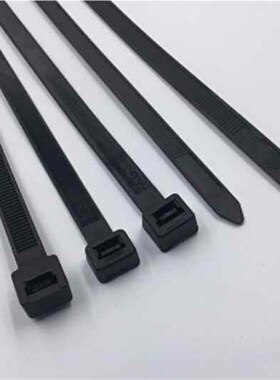 自锁式尼龙扎带10X550mm扎线带1线00条固定塑料捆扎带束带白黑色