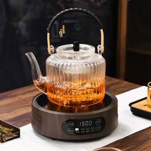 玻璃茶壶围炉煮茶可明火家用蒸煮一体烧水壶电陶炉煮茶器茶具套装