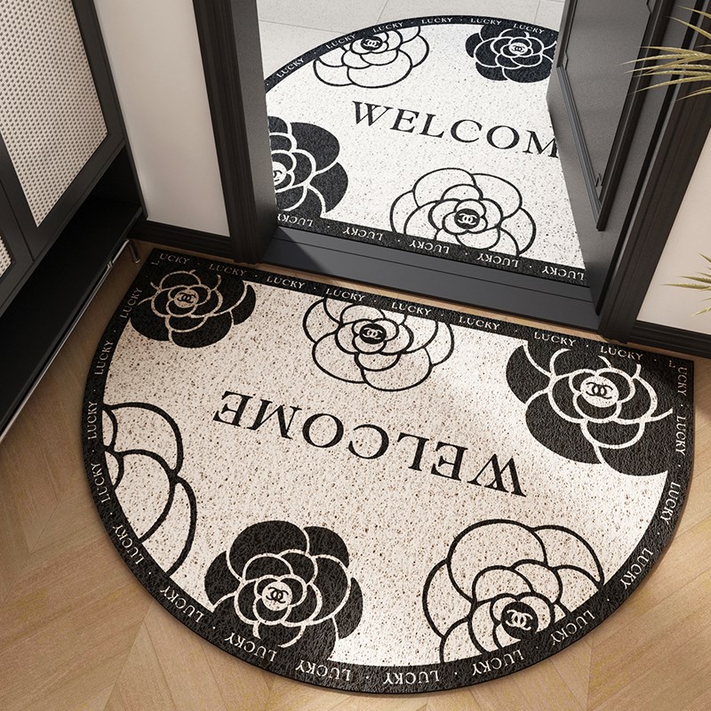 半圆小香入户门地垫门口进门脚垫家用防滑地毯耐脏室外蹭土垫轻奢