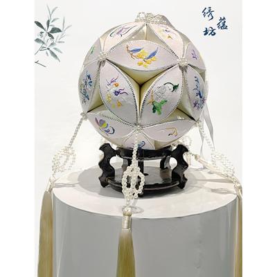 广西靖西绣蕴坊纯手工壮美广西25cm精美绣球