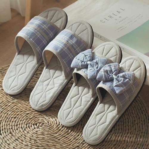 采购产品家庭布底拖鞋，无声，吸汗，抓脚，手工棉质室内布拖鞋，