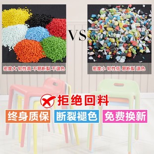 简约加厚塑料凳子家用餐桌凳创意椅子小板凳in.s网红胶凳 马椅时尚