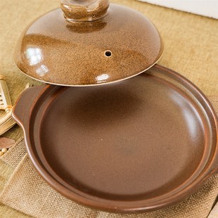 平定煲仔饭砂锅商用耐温明火莹玉家用土砂锅浅煲