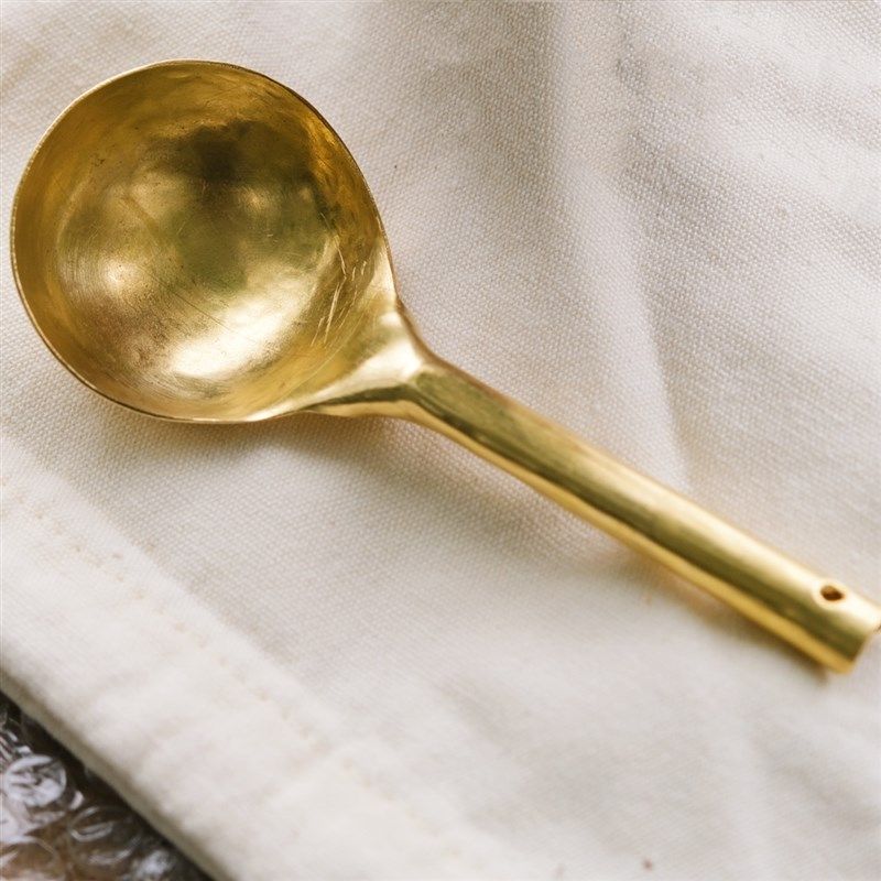 手工卷边黄铜勺 咖啡豆勺调料烘焙西餐勺 手工锻造爱厨具,厨房/烹饪用具,汤勺,淘宝优惠券,粉丝福利购,淘宝优惠卷
