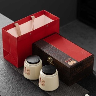 茶叶罐陶瓷密封储存茶盒家用防潮大号普洱白茶绿茶红茶包装礼盒子