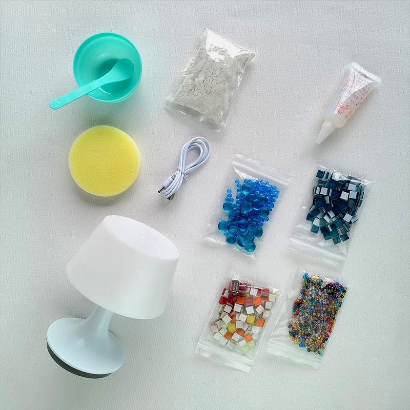 小夜灯diy手工自制LED灯马赛克氛围灯科学实验小台灯益智动手