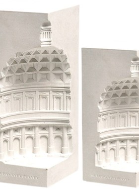 欧式水泥建筑模型摆件北欧创意家居装饰桌面玄关客厅酒柜家居摆设