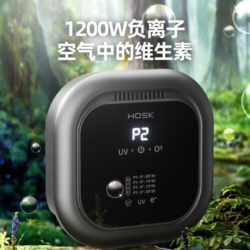 HOSK空气净化器家用新房除甲醛卫生间杀菌宠物除臭异味神器臭氧机