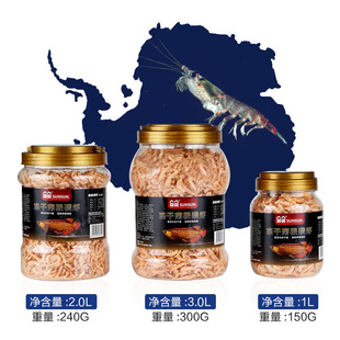 南极磷虾鱼饲料鱼食龟粮饲料血鹦鹉鱼银龙金龙鱼虾干饲料地图罗汉
