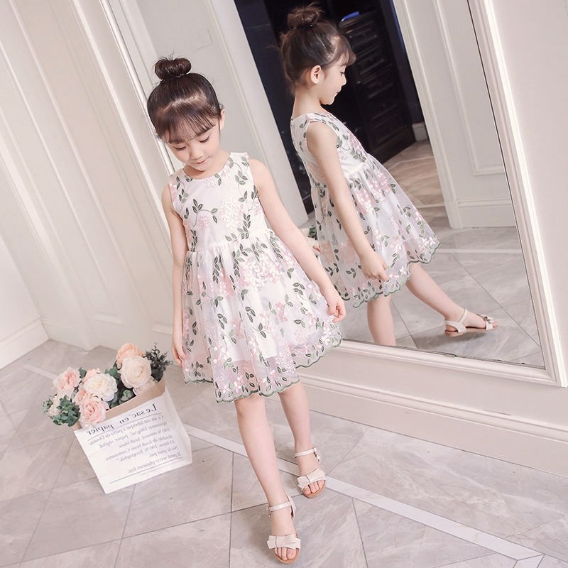 女童装连衣裙纱裙夏季裙子3公主4仙女5洋气6背心裙7小孩子8-9岁10