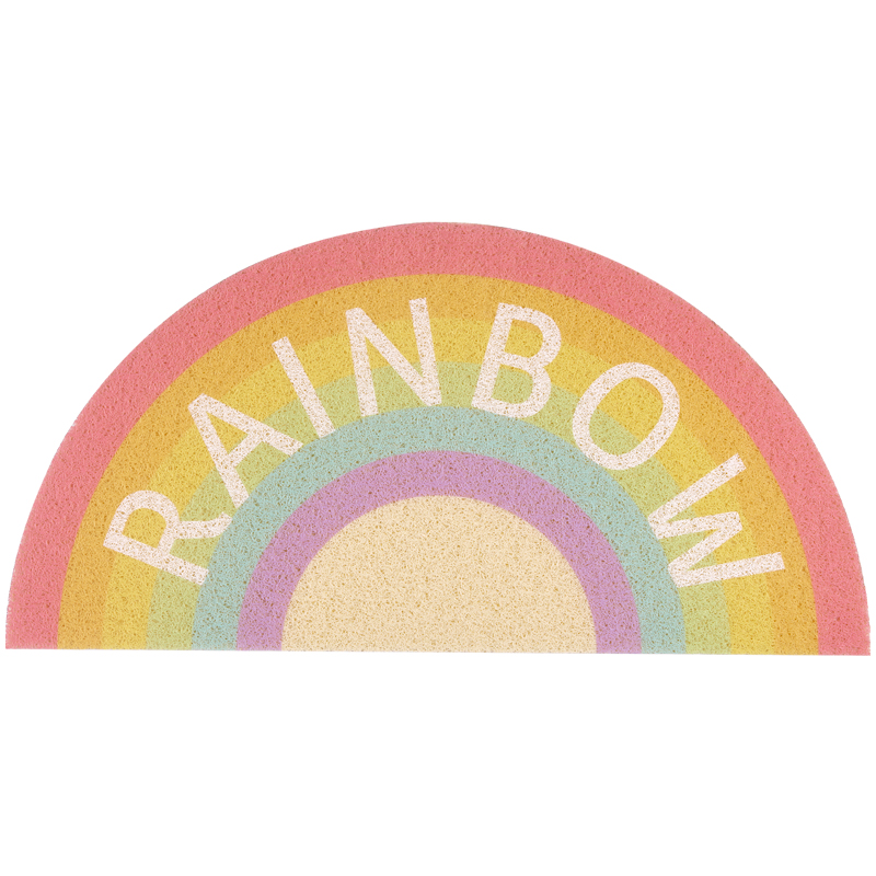 【进门地垫】彩虹北欧简约大门入户门口蹭脚垫家用耐脏丝圈门垫