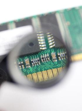 30倍金色放大镜 30X21MM黄色全金属折叠式便携式珠宝镜 1152-1