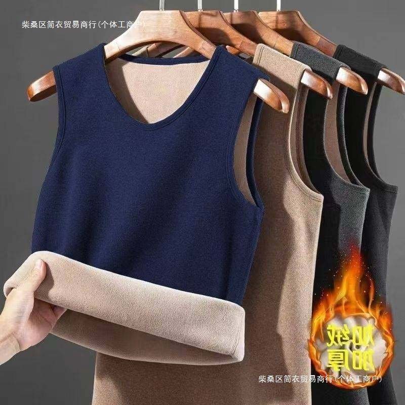 加绒加厚保暖背心男士内穿秋冬季德绒发热打底棉马甲修身无袖坎肩,女士内衣/男士内衣/家居服,保暖背心,淘宝优惠券,粉丝福利购,淘宝优惠卷
