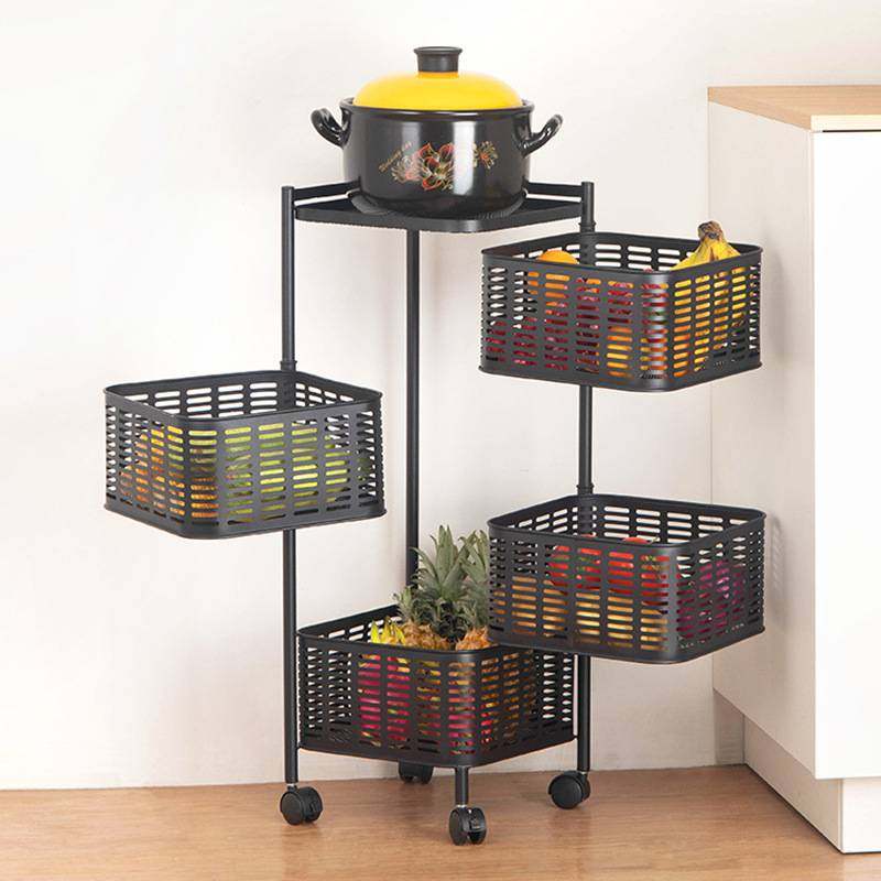 厨房蔬菜架旋转置物架落地多层收纳架家用多功能放果蔬菜专用篮子,厨房/烹饪用具,果蔬置物架/篮/框,淘宝优惠券,粉丝福利购,淘宝优惠卷