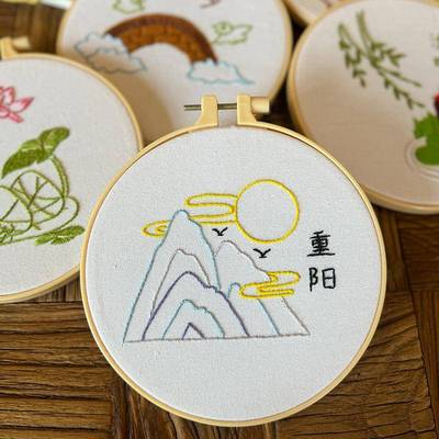 刺绣手工diy材料包初学者自绣制作小绣品幼儿园十字绣布艺儿童画