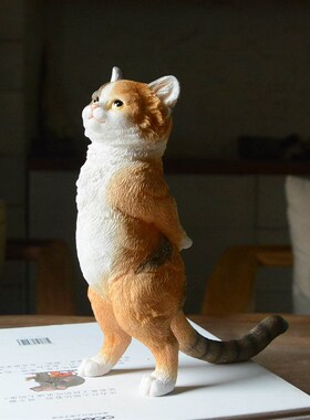 真自在创意可爱猫咪动物摆件小公仔送男女朋友闺蜜猫控礼物情人节
