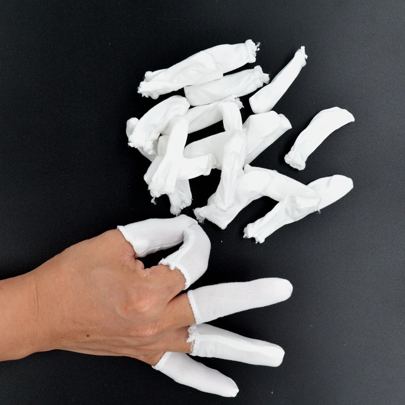 纯棉布手指套加厚防滑耐磨白色全棉汗布劳保指套翻页点钞用手指套,居家日用,手部防护用品,淘宝优惠券,粉丝福利购,淘宝优惠卷