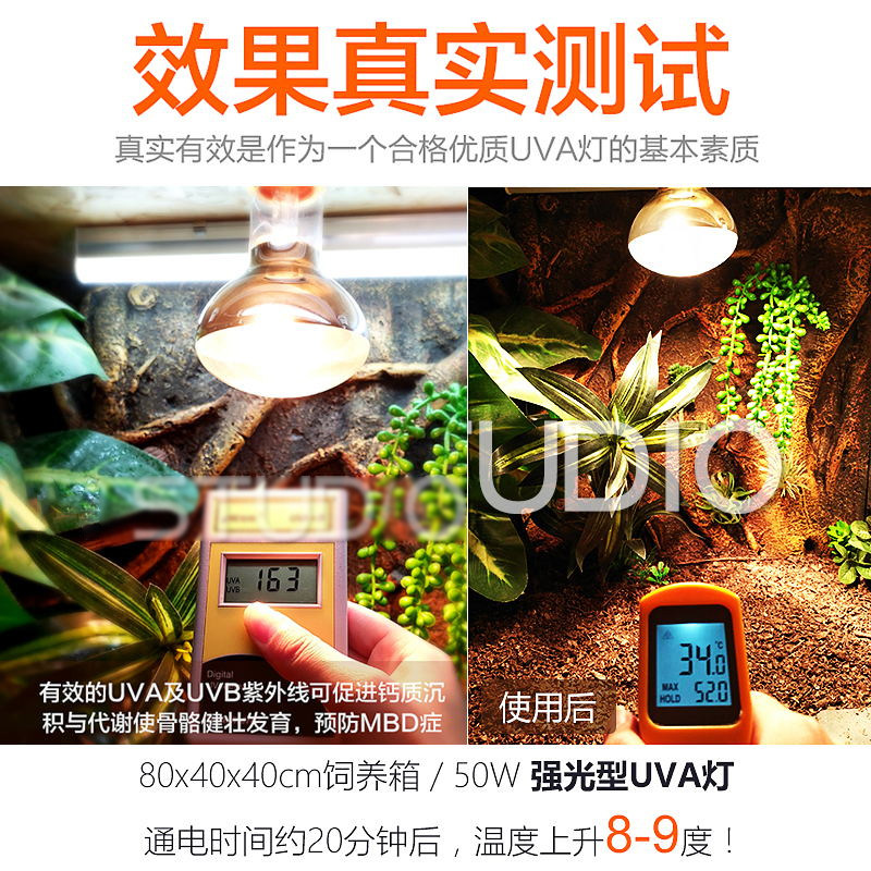 包邮 爬虫宠陆龟箱灯 UVA保温加热晒背灯 蜥蜴太阳日灯 终生质保
