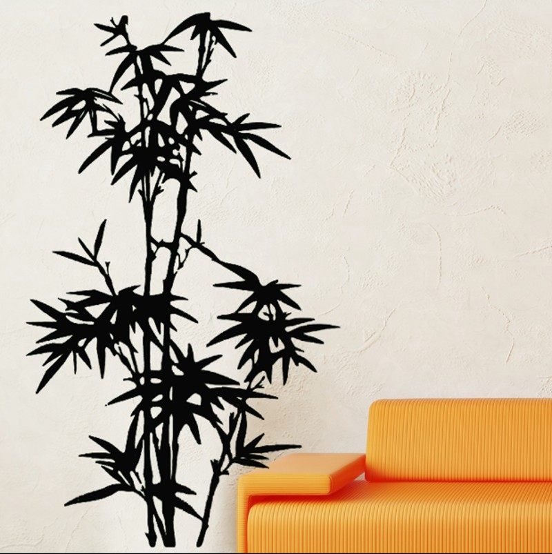 竹子墙贴纸中国风中秋国庆节客厅卧室电视墙背景浴室玻璃房间装饰,家居饰品,软装墙贴,淘宝优惠券,粉丝福利购,淘宝优惠卷