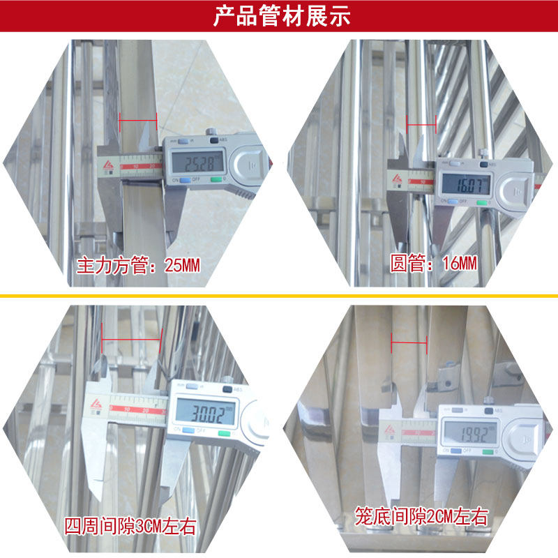 不锈钢宠物兔笼子室内家用特大号超大养殖笼大码双层别墅厂家包邮