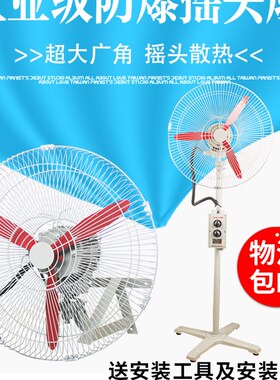 FB-500/600防爆落地扇落地式摇头扇壁挂式工业风机壁扇电风扇220V