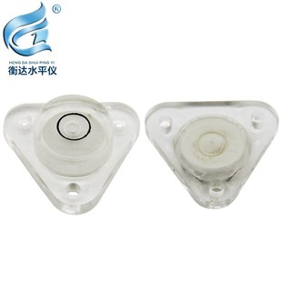 异形法兰小型水平珠2508高精度水准泡圆形水准仪塑料三角水平气泡