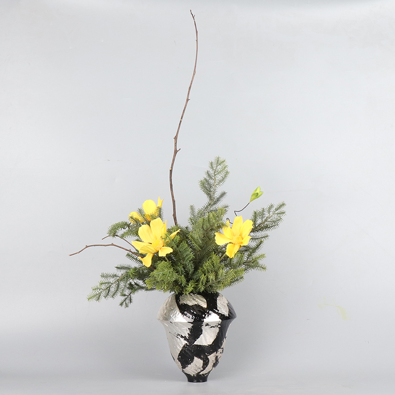 新中式日式禅意意境花艺摆件茶室茶空间样板间民宿仿真绿植装饰品