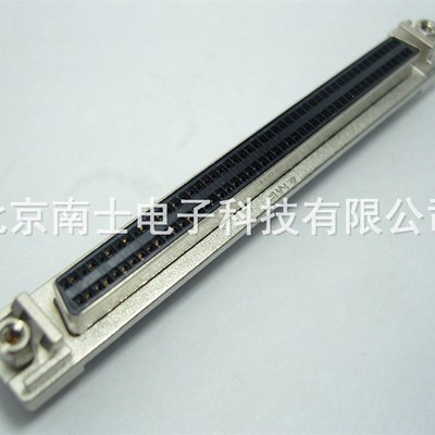 AMP SCSI 100P MDR 母头 直插 焊板式 HPDB100 针式DB型 插座带耳