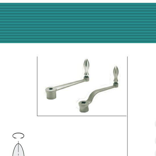 c-NoCH12曲面摇手柄HAE37-47-W10/W12/W14/W17/W19/W22