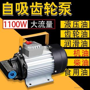 电动抽油泵12V24V220V多功能自吸柴油泵齿轮泵润滑液压油机油水