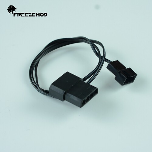 FREEZE ZJX-DX3 主板风扇接口 电源大4PD口转小3pin 转接线 延长