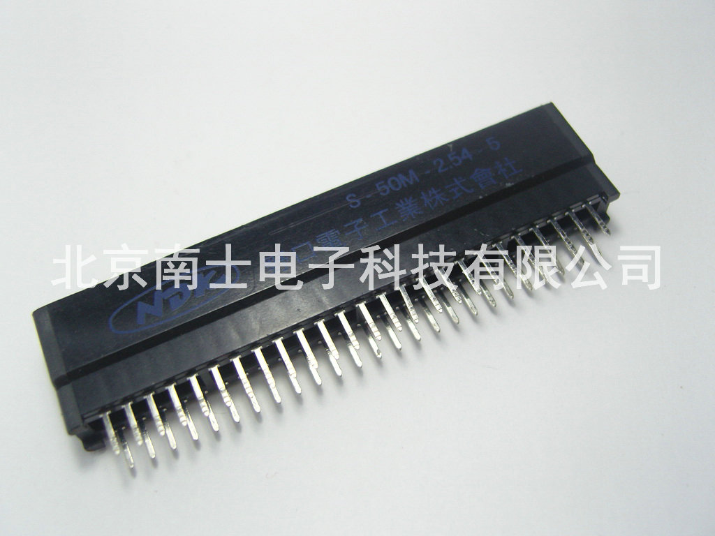 NDK 野口总线 2*25 50P 金手指 PBC线路板插槽 S-50M-2.54-5 无耳