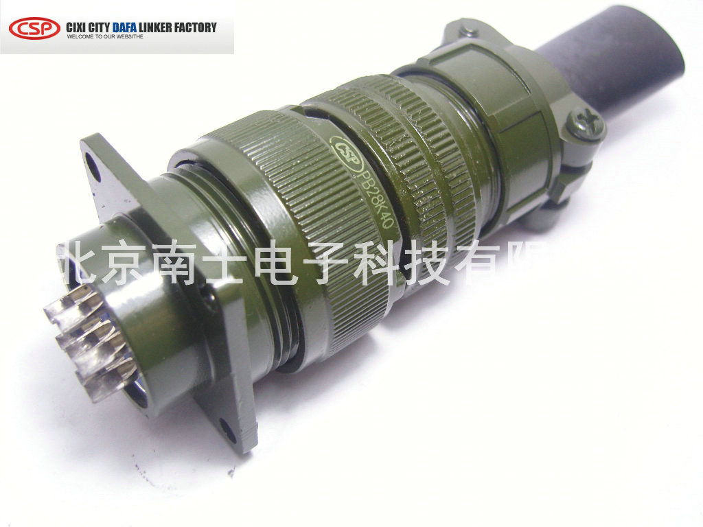 大发CSP防水航空插头插座P28/PB28-7芯28MM圆形连接器PB28K4Q/J4A