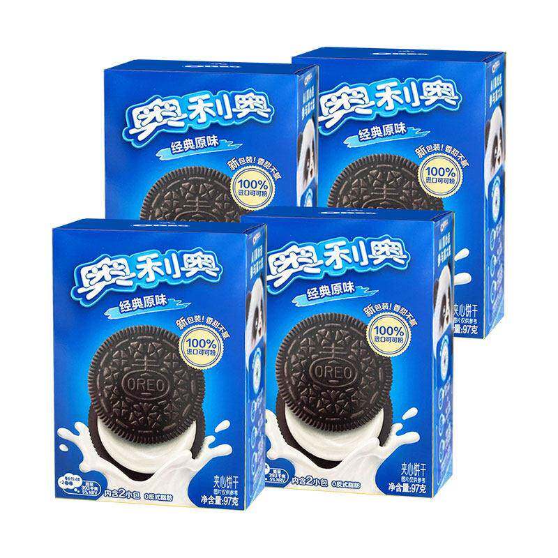正宗开口酥奥利奥新口味夹心饼干0糖黑巧海盐椰椰开心果乳酪味松