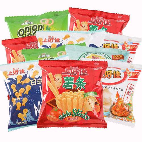 正宗上好佳鲜虾片零食大礼包薯片薯条虾条办公室休闲 食品小吃整