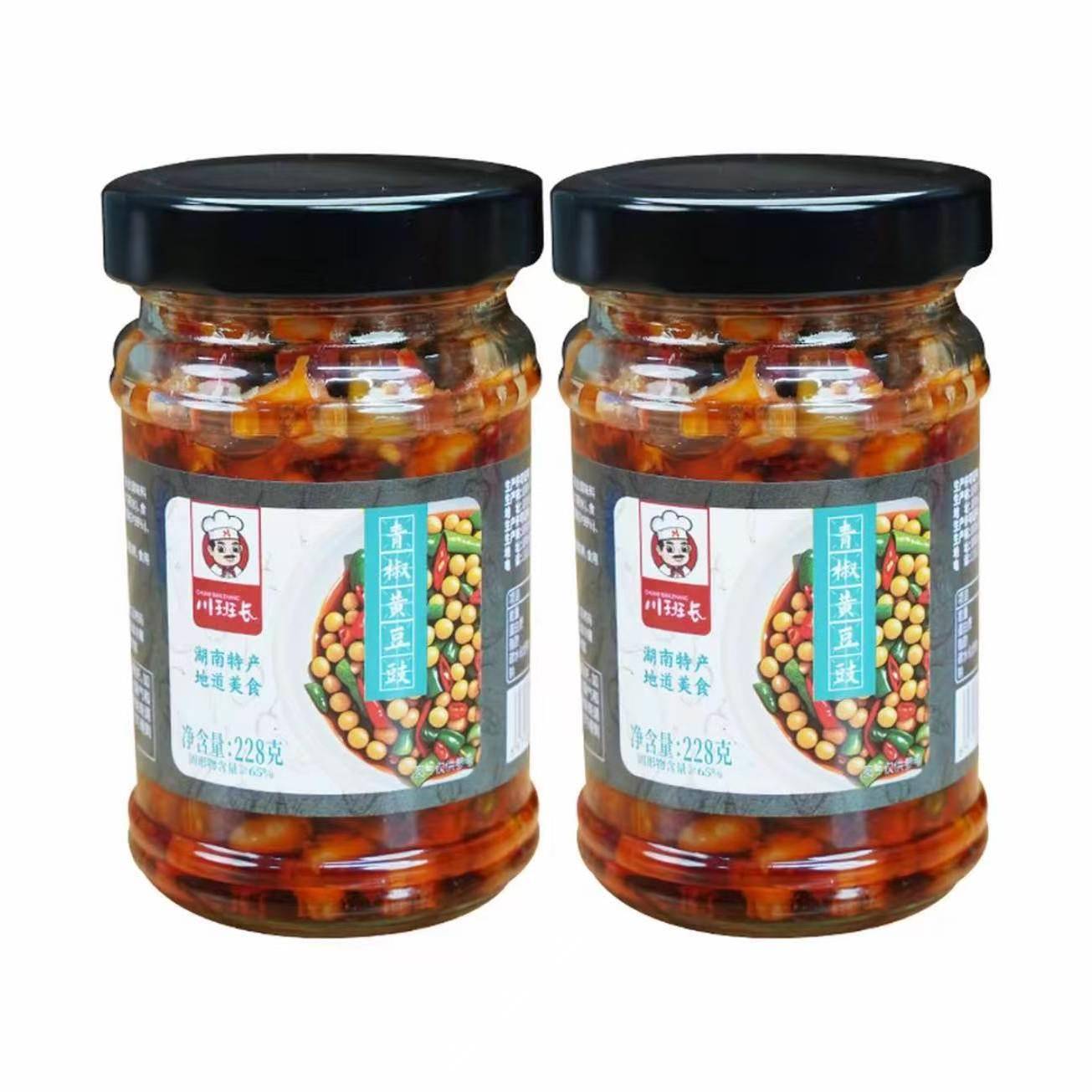 正宗黄豆豉青椒黄豆豉酱香辣软糯美味湖南传统特产下饭菜拌饭辣椒