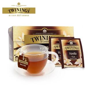 英国Twinings 香草果香红茶25片装 进口红茶水果茶袋泡茶