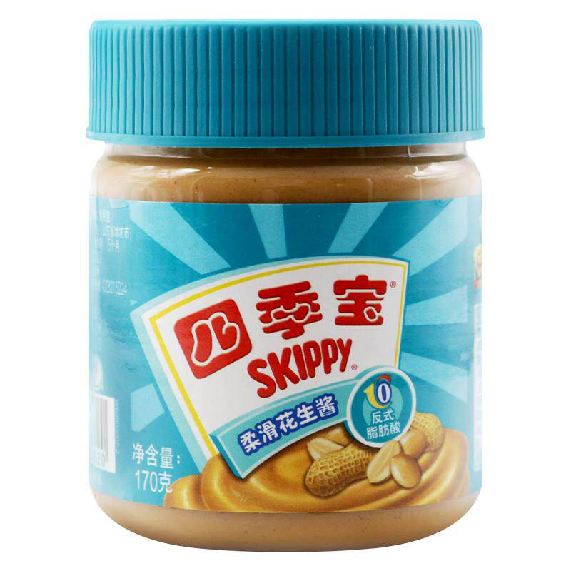 正宗颗粒花生酱skippy四季宝颗粒花生酱170g拌面热干面火锅