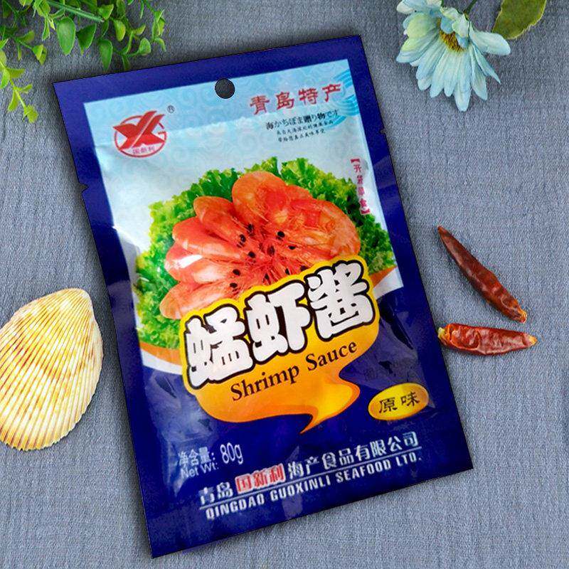 正宗原味下饭酱虾酱原味山东青岛风味蜢子酱即食零食80g下拌饭海