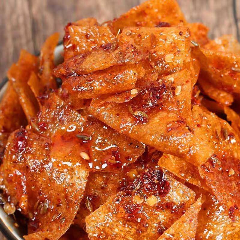 正宗嘴之恋甜辣素鸡翅豆制品小吃豆皮口水鸡辣条素肉麻辣儿时经典
