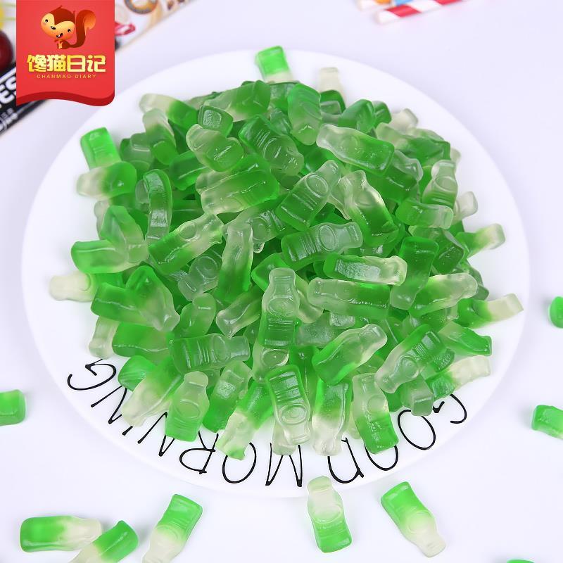 正宗水果味怀旧软糖可乐味软糖雪碧汽水橡皮糖200-1000g可乐