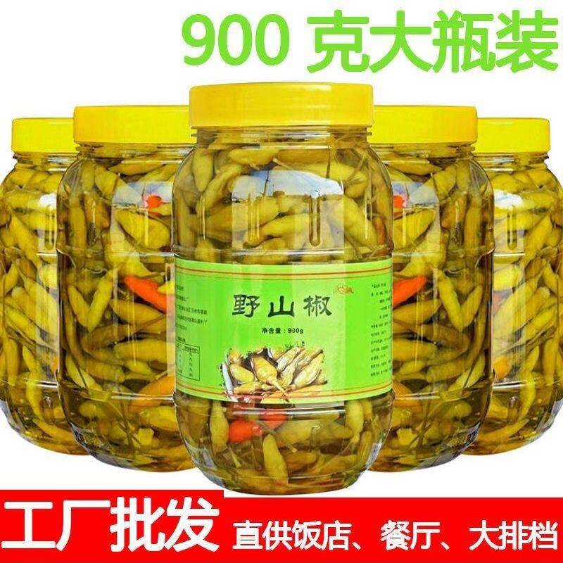 正宗广西野山椒泡椒小米椒泡凤爪牛肉竹笋鸡爪甜酸辣味特辣调料菜