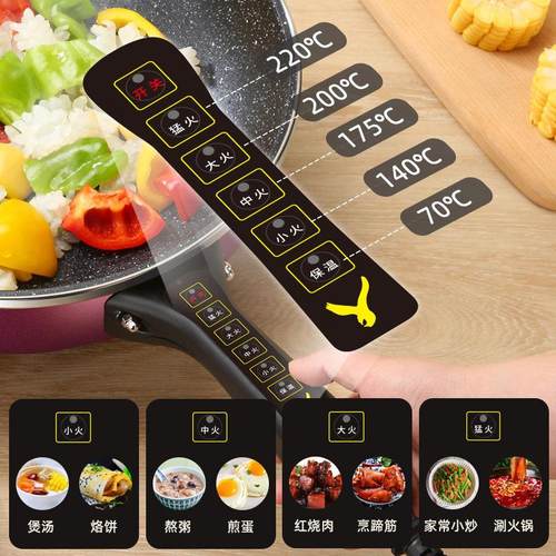 电炒锅家用多小功电炒菜炒锅一体式能不沾锅电锅YX-ZN11锅学电生