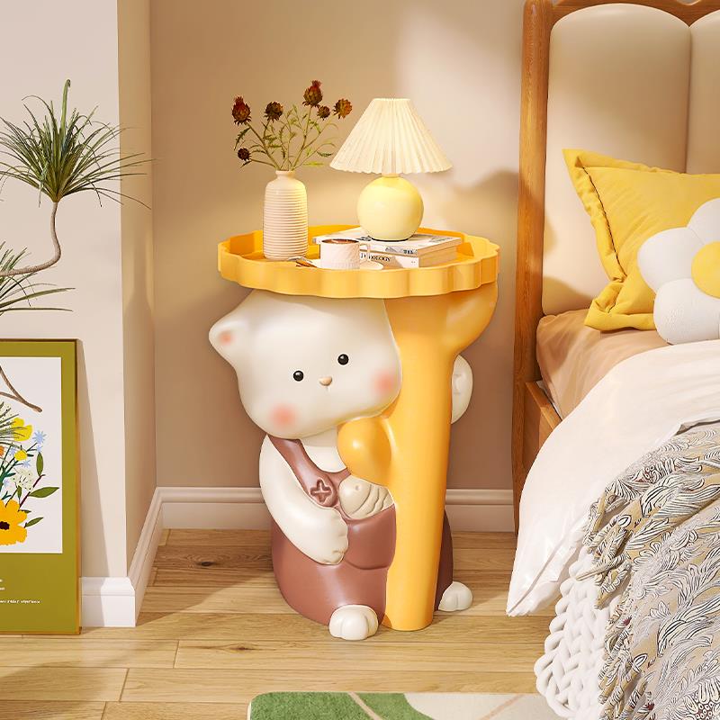 可爱BJ1944几厅大型落地客摆件卧室床头柜家居装饰品沙边发旁边柜