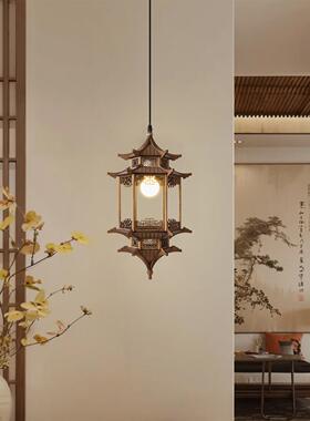 宋美学MWW装小灯新中式仿古式风饰房子灯古吊建筑六角凉亭过道玄
