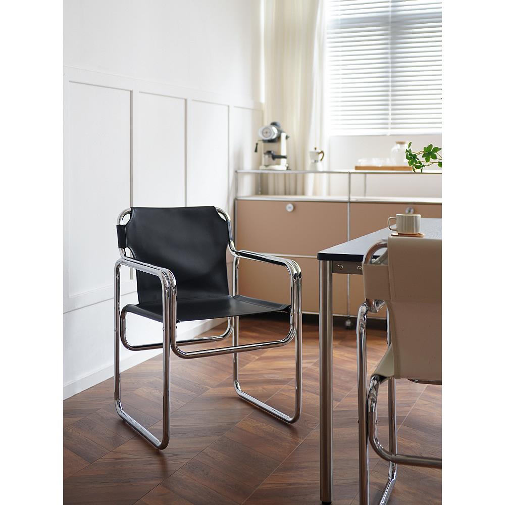 鞍皮现餐椅家庭代简单豪华工业轻风格GTY-001酒店餐师厅餐桌和椅