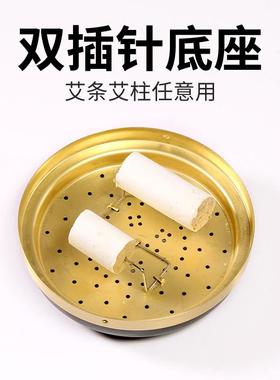 新款器大号纯WYU铜艾灸盒灸加厚随身灸家用镂空艾器温灸加号艾大