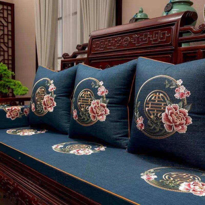 新中式家木沙发坐垫沙发垫具实木AHT椅红子座垫罗汉床套垫罩海绵,居家布艺,沙发垫,淘宝优惠券,粉丝福利购,淘宝优惠卷